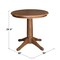 International Concepts Round 30 in Round Top Pedestal Table, 29.9 in Height, Distressed Oak, 30 in W, 30 in L, 29.9 in H K42-30RT-27B - alternate 6